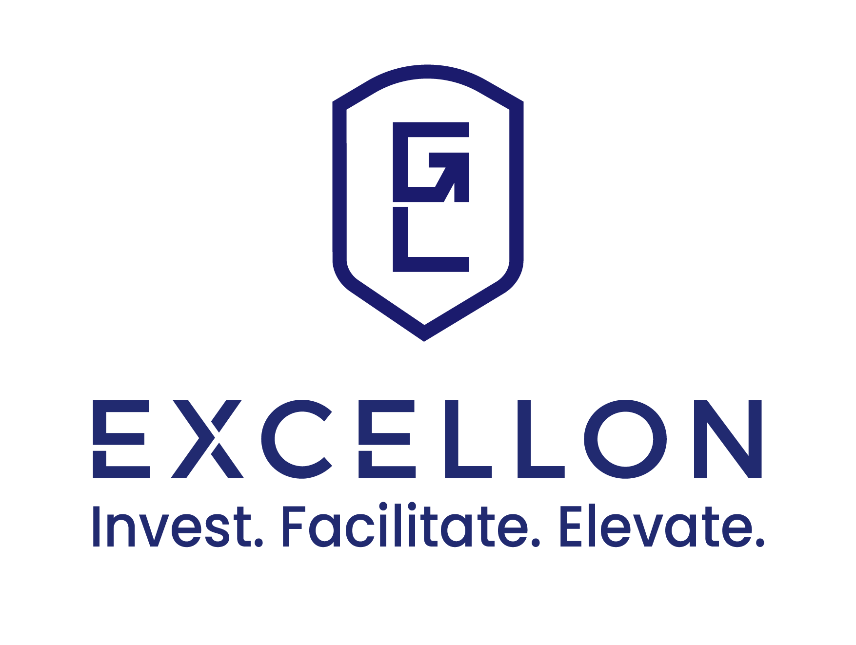 Excellon logo _Potrait blue
